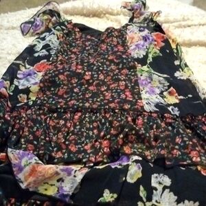 Layered Floral Dress